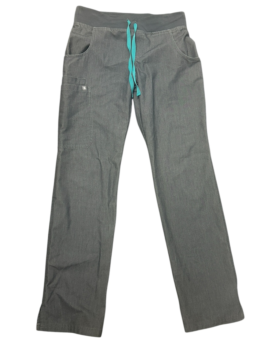 Figs Technical Collection Kade Scrub Pants Womens XXS Gray Pockets Straight